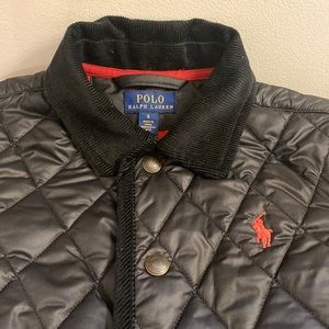 Ralph Lauren jacket, black corduroy trim, beautifully designed, size 6 (Boys)